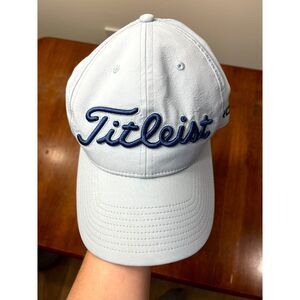 Titleist Footjoy Pro V1 Embroidered Golf Hat Light Blue‎